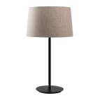 ROSSINI ILLUMINAZIONE - LAMPADA TAVOLO NERA/PARALUME CONICO TORTORA E27 IP20 VIV109NT