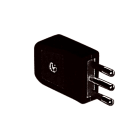 ROSSINI ILLUMINAZIONE - SPINA BIPOLARE CON MASSA A TERRA NERA 10A/250V W.9518-N