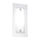 ROSSINI ILLUMINAZIONE - PLAFONIERA BIANCA/VETRO EXTRACHIARO E27 IP20 30CM WES004B