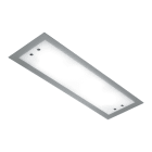 ROSSINI ILLUMINAZIONE - PLAFONIERA GRIGIA/VETRO EXTRACHIARO E27 IP20 85CM WES005GR