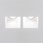 ROSSINI ILLUMINAZIONE - DOWNLIGHT DOPPIO QUADRATO IN GESSO RASATO 45° BIANCO GU10 IP20 WIK001
