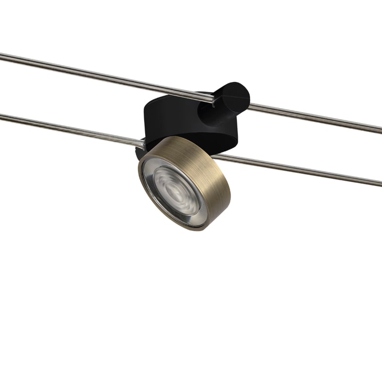 ROSSINI ILLUMINAZIONE - SISTEMA A TESATA NERO/BRONZO LED 13W 38 WIR018BR