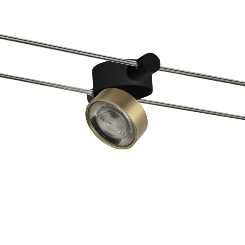 ROSSINI ILLUMINAZIONE - SISTEMA A TESATA NERO/ORO LED 13W 38 IP2 WIR018OR