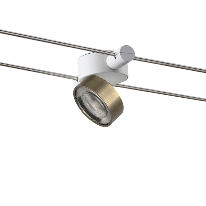 ROSSINI ILLUMINAZIONE - SISTEMA A TESATA BIANCO/BRONZO LED 13W 3 WIR118BR