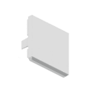 ROSSINI ILLUMINAZIONE - COPPIA TESTATE TERMINALI BIANCHE PER YEN MONO E BINARIO YEN007B