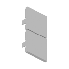 ROSSINI ILLUMINAZIONE - COPPIA TESTATE TERMINALI GRIGIE PER YEN DOPPIO YEN118GR