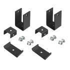 ROSSINI ILLUMINAZIONE - COPPIA STAFFE NERE PER FISSAGGIO A PLAFONE PER YEN DOPPIO YEN119N