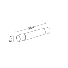 ROSSINI ILLUMINAZIONE - SISTEMA A TESATA NERO R7S117 IP20