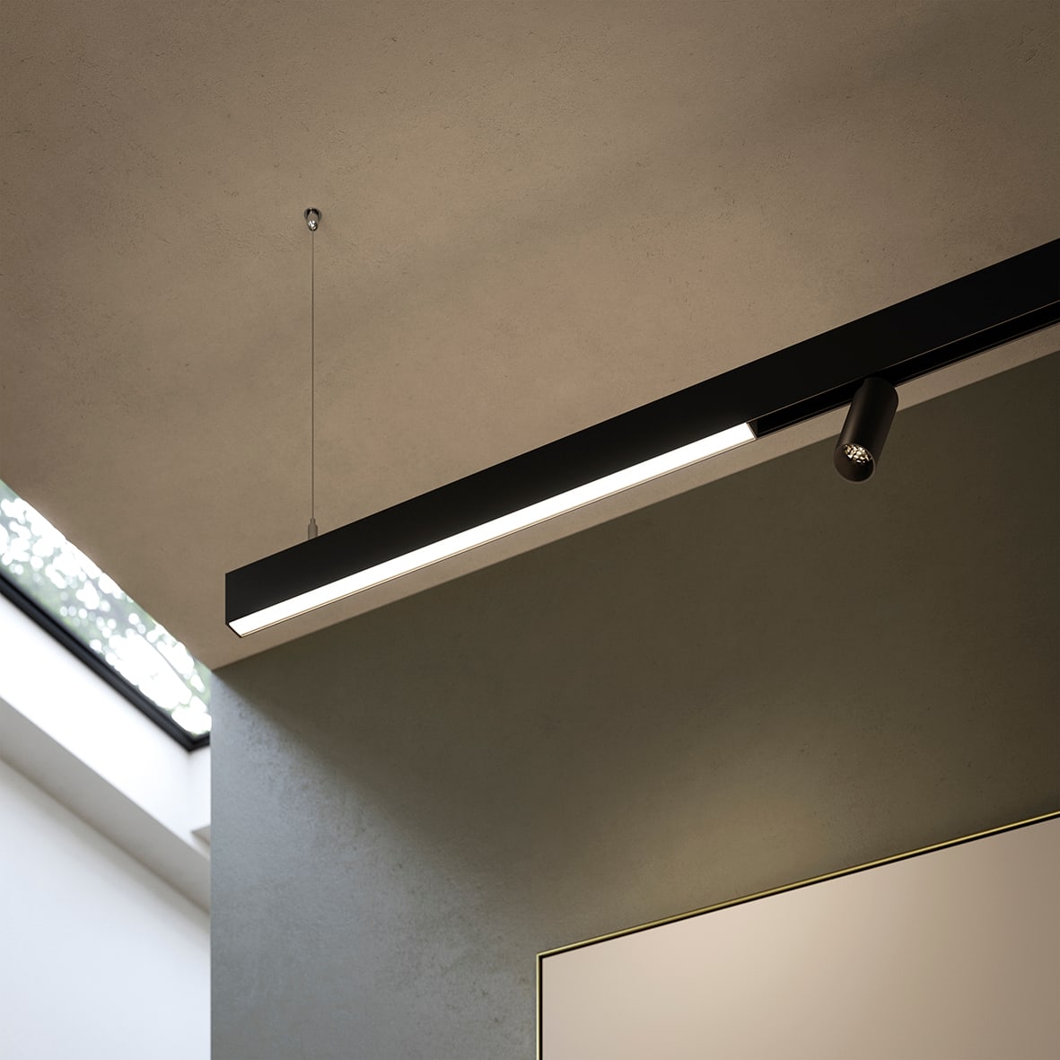 ROSSINI ILLUMINAZIONE - LUCE LINEARE PER BINARIO 48V BIANCO LED