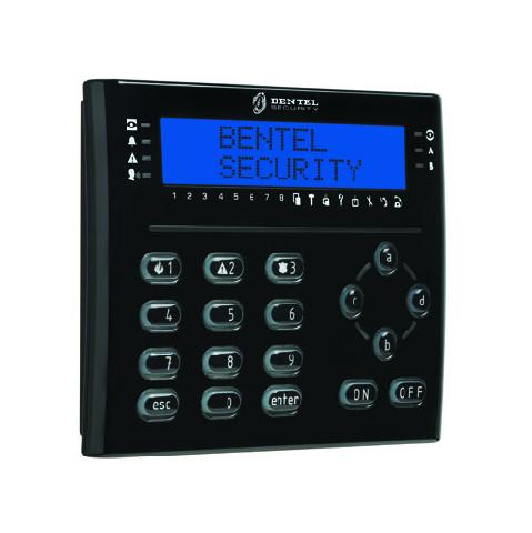 BENTEL - TASTIERA T-LINE NERA CON LETTORE PROXI