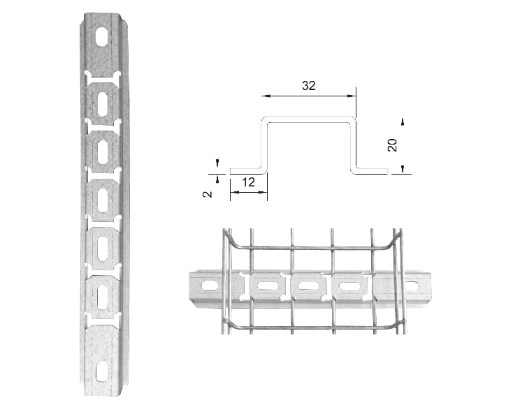SATI - S2 Profilo ad incastro base 200 ZF