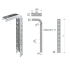 SATI - S2 Supporto a soffitto compatibile con mensola ad incastro MS lunghezza 645 mm ZS