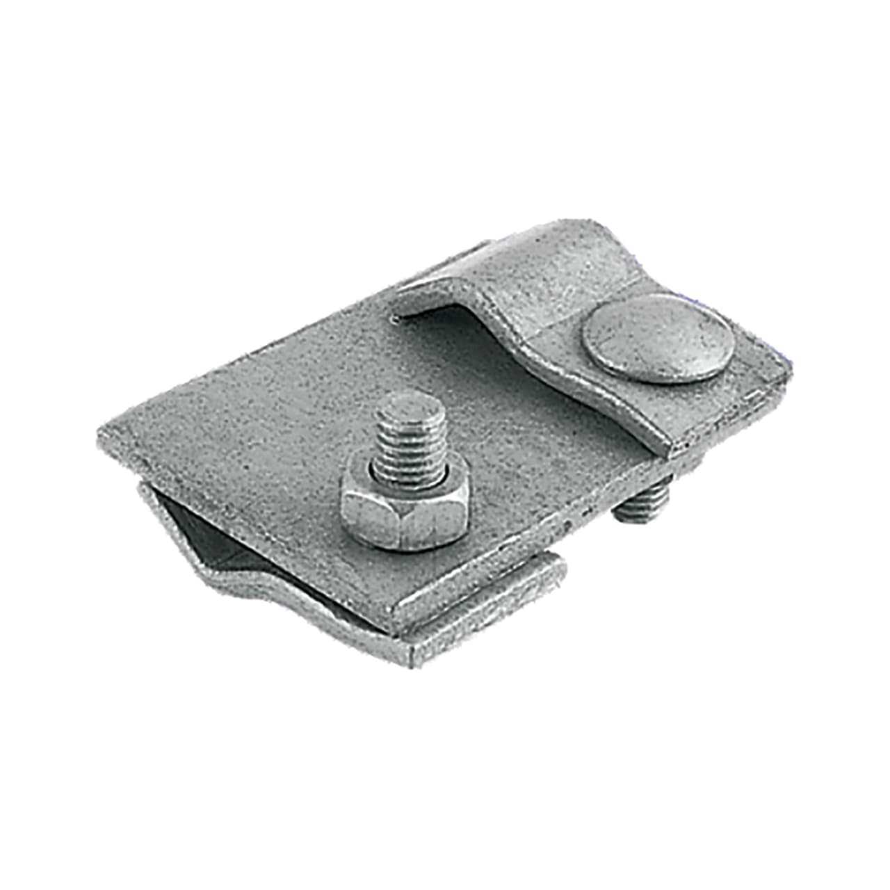 SATI - Morsetto per fissaggio per tondi diam. 10 mm e bandelle 40x4 mm con i ferri d'armatura diam. 24 mm