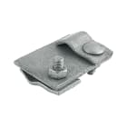 SATI - Morsetto per fissaggio per tondi diam. 10 mm e bandelle 40x4 mm con i ferri d'armatura diam. 24 mm