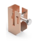 SATI - Morsetto per conduttori tondi fino a 10 mm e piatti fino a 50x5mm per fissaggio a parete CU