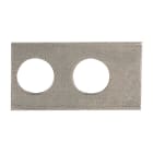 SATI - Piastrina in acciaio INOX per collegamenti anti corrosione  dimensioni 52x28x2 mm