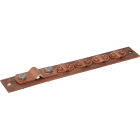 SATI - Piastra per collegamenti equipotenziali in rame dimensioni 200x30x3 mm