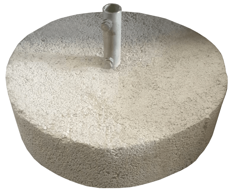 SATI - Base in cemento sovrapponibile per aste di captazione peso 16 Kg