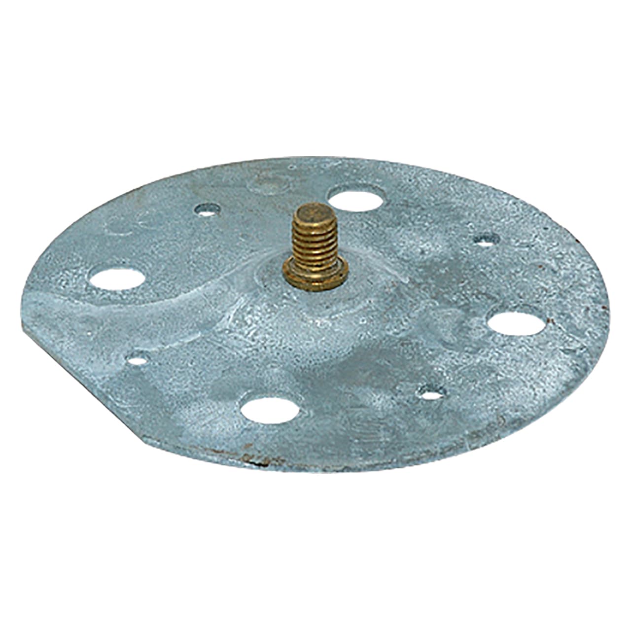 SATI - Piastra di fissaggio per tetti piani  base diametro 100 mm  bullone in ottone filettato M8
