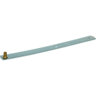 SATI - Supporto piatto per tegole in acciaio zincato  dimensioni 265x23x1,5 mm  bullone in ottone M8
