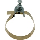 SATI - Fascetta in ottone  lunghezza 230 mm  per tubi diametro 3/8 - 2 pollici