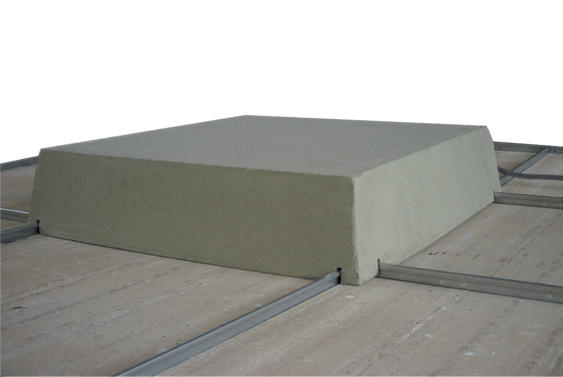 SATI - Copri plafoniera doppia FIREFLY 130 per lampada 600x1200 mm REI 120