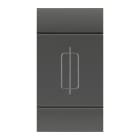 SCAME PARRE - PORTAFUSIBILE ANTRACITE PER FUSE 6,3X32