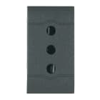 SCAME PARRE - PRESA 2P+T 10A 250V (P11) ANTRACITE
