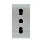 SCAME PARRE - PRESA 2P+T 16A 250V BIVAL.(P11/P17)GRIG.