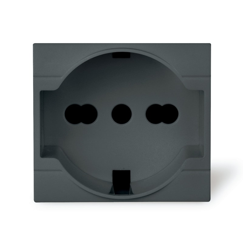 SCAME PARRE - PRESA P40 PLURISTANDARD ANTRACITE