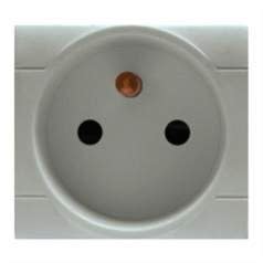 SCAME PARRE - PRESA 2P+T 16A 250V FRANCESE GRIGIA
