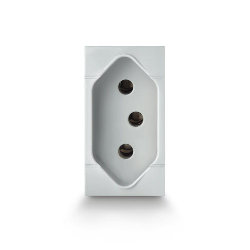 SCAME PARRE - PRESA BRASILIANA 2P+T 10A - 250V GRIGIA