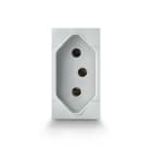 SCAME PARRE - PRESA BRASILIANA 2P+T 10A - 250V GRIGIA