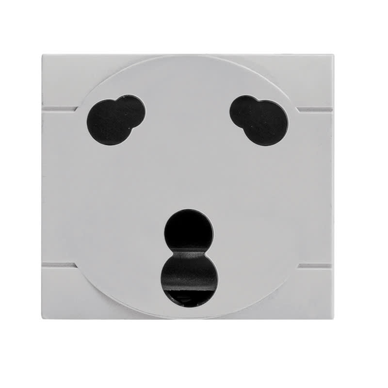 SCAME PARRE - PRESA INDIANA 2P+T 6-16A 250V GRIGIA