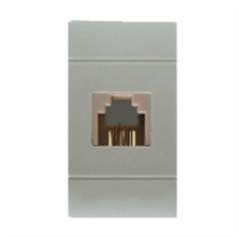 SCAME PARRE - PRESA TELEFONICA ATTACCO PLUG 6/4 GRIGIA