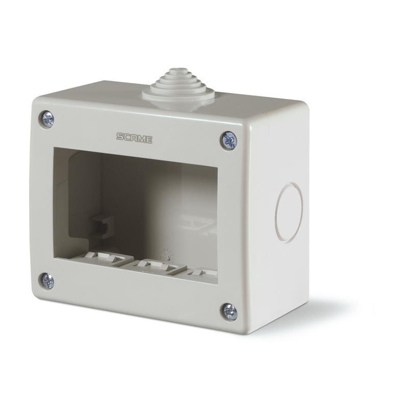 SCAME PARRE - CONTENITORE IP40 3M CON P11/17+DEVIATORE