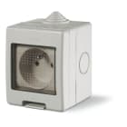 SCAME PARRE - CONT.IP55 2 MOD.+ 1 PR.FRANCESE