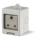 SCAME PARRE - CONT.IP55 2MOD +1 PR. UK 2P+T 15A