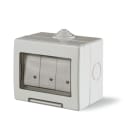 SCAME PARRE - CONT.IP55 3 MOD.+ 3 INT.16A UNIP.