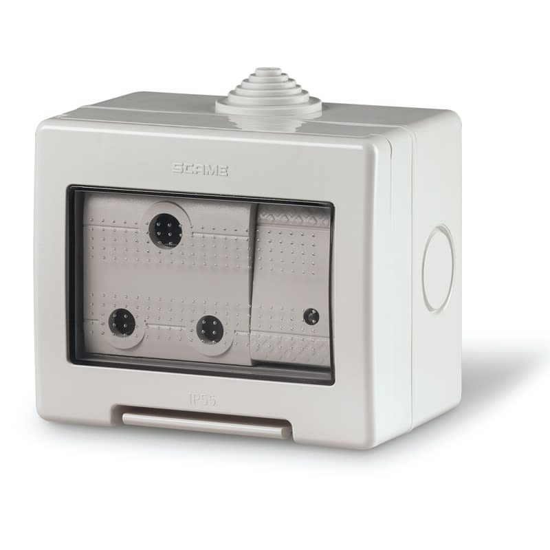 SCAME PARRE - CONT.IP55 3M+1 INT.16A UNIP.+1 PR.UK 15A