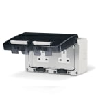 SCAME PARRE - DOPPIA PRESA BS1363 13A PARETE