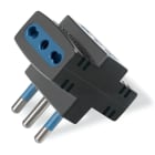 SCAME PARRE - ADATTATORE AZZURRA 3/BIVAL. 2P+T 16A