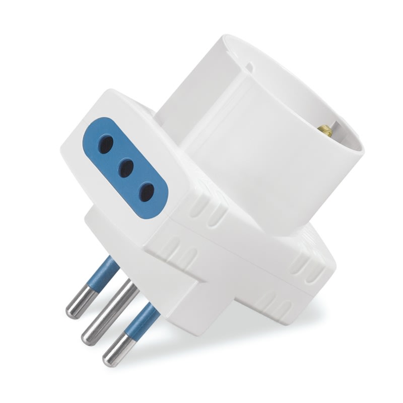 SCAME PARRE - ADATTATORE AZZURRA  P30 +2 PR. 2P+T 10A