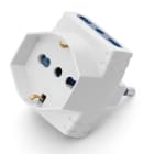 SCAME PARRE - ADATTATORE AZZURRA P40+ 2 BIV. 2P+T 16A