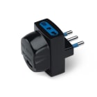 SCAME PARRE - ADATT.BLUELINE USB+2 PR. 2P+T 16A-NERO