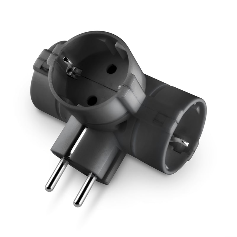 SCAME PARRE - ADATTATORE BLUELINE 3/TEDES. 2P+T 16A NE