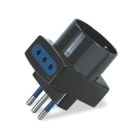 SCAME PARRE - ADATTATORE BLUELINE P30+2 2P+T 10A NERO