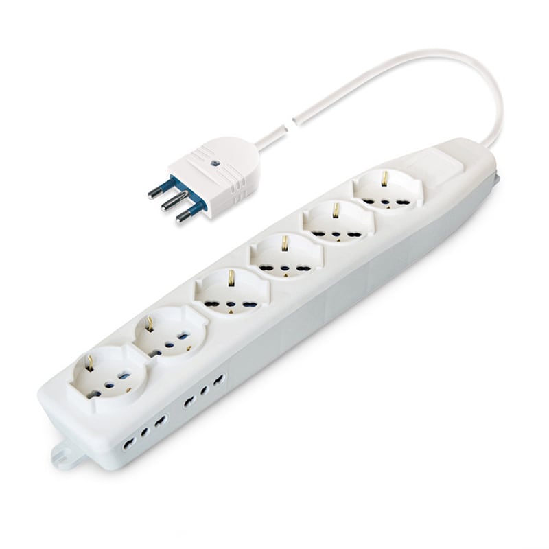 SCAME PARRE - PRESA PLURISTANDARD 6+4 USCITE C/CAVO