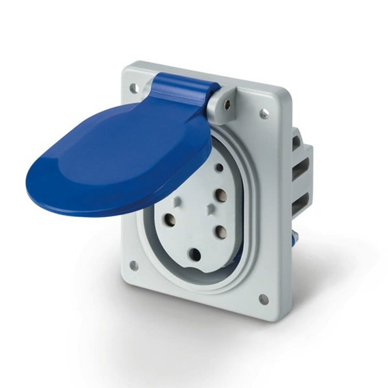 SCAME PARRE - PRESA INC. LIBERA 3P+N+T 32A + 2PILOTI