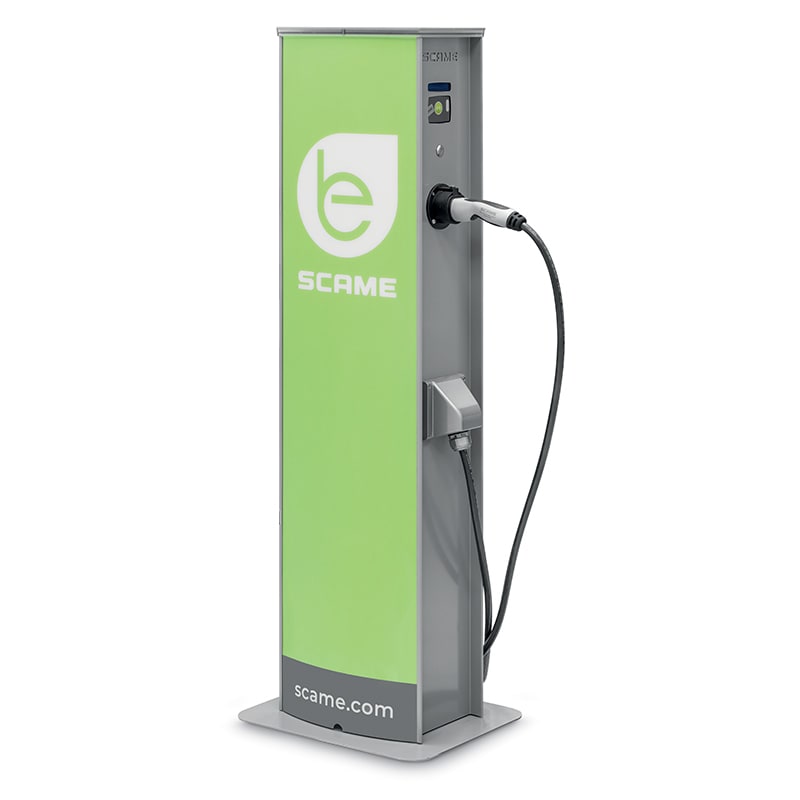 SCAME PARRE - COLONNINA CA 1 CONNET. T2 RFID T2 44KW